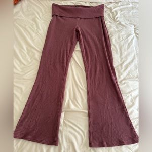 Wild Fable high waisted cozy ribbed lounge flare leggings